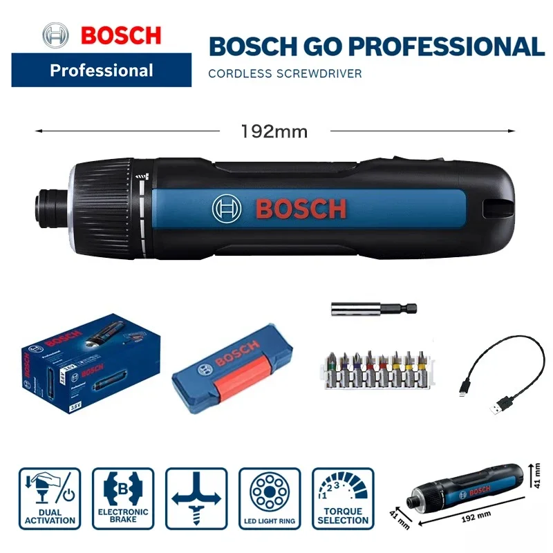 Screwdriver Set - Bosch Go3 Electric Screwdriver Lithium Cordless