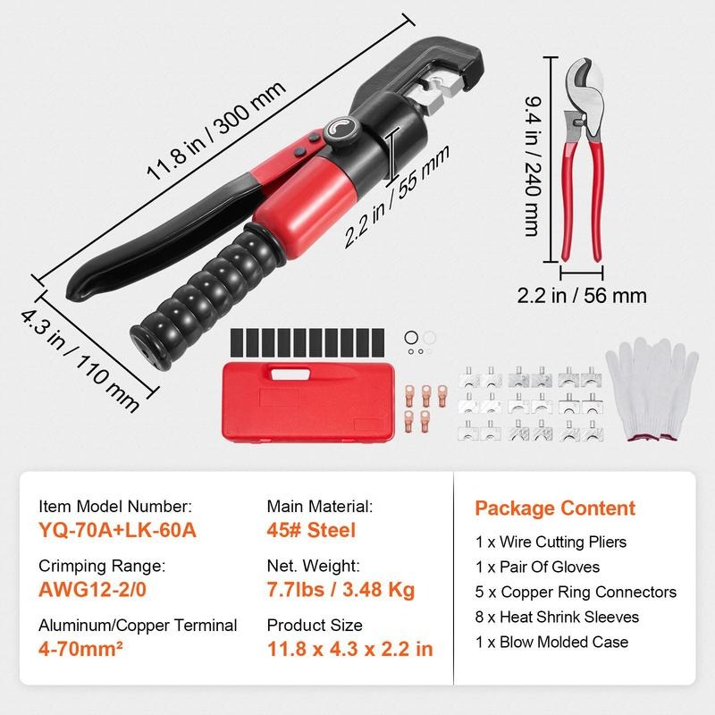 Hydraulic Crimping Tool with 9 - Pliers ulasan dan harga
