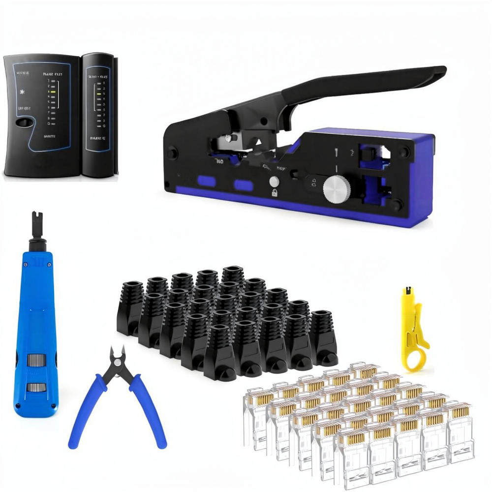 Heavy Duty Ethernet Crimping T - Tool Set ulasan dan harga