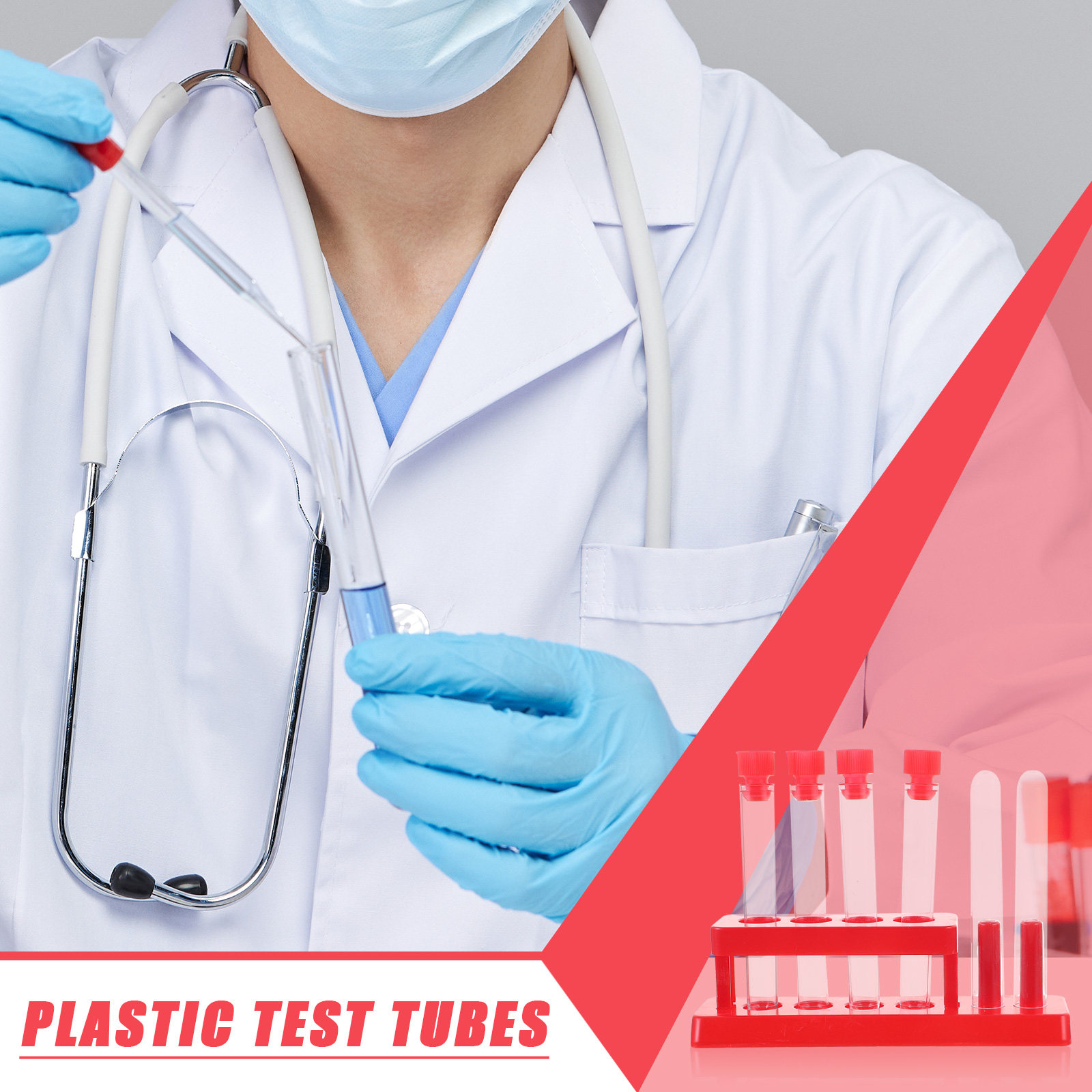 1Set Test Tube Rack Kit Plasti - Tools Youtube ulasan dan harga