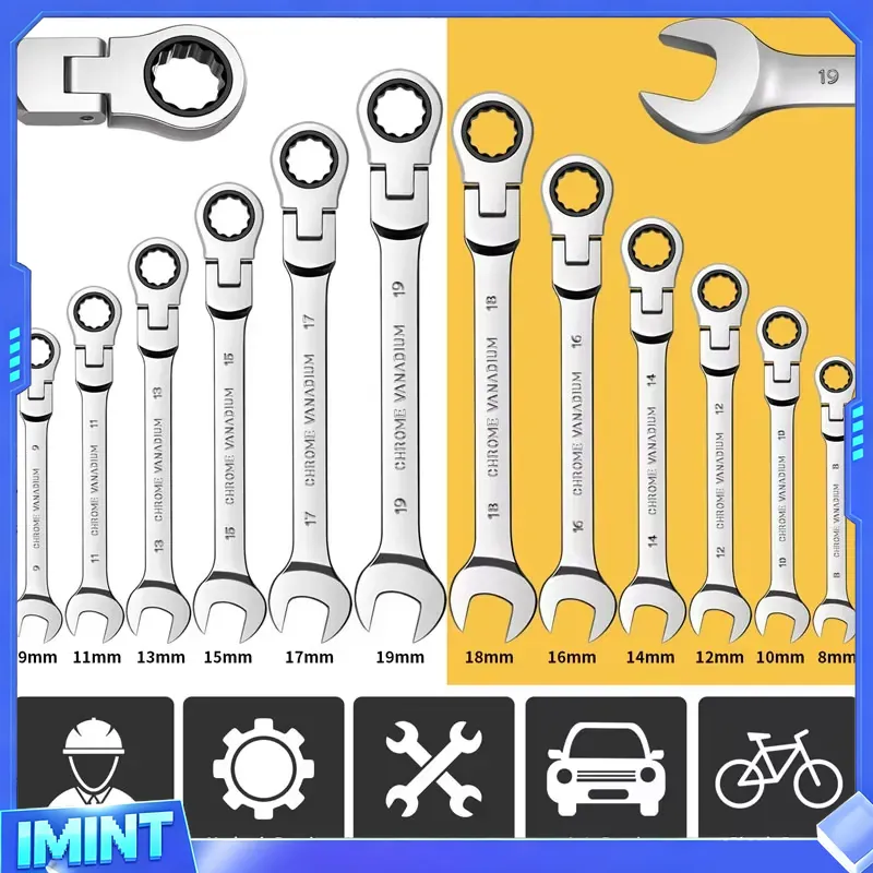 Flex Head Ratcheting Wrench Se - Wrench Set ulasan dan harga
