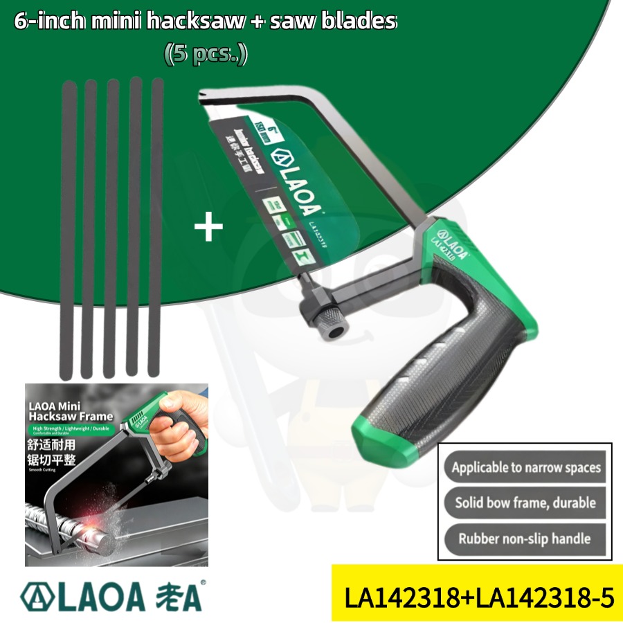LAOA 6Inch Mini Hand Hacksaw W - Hacksaw ulasan dan harga