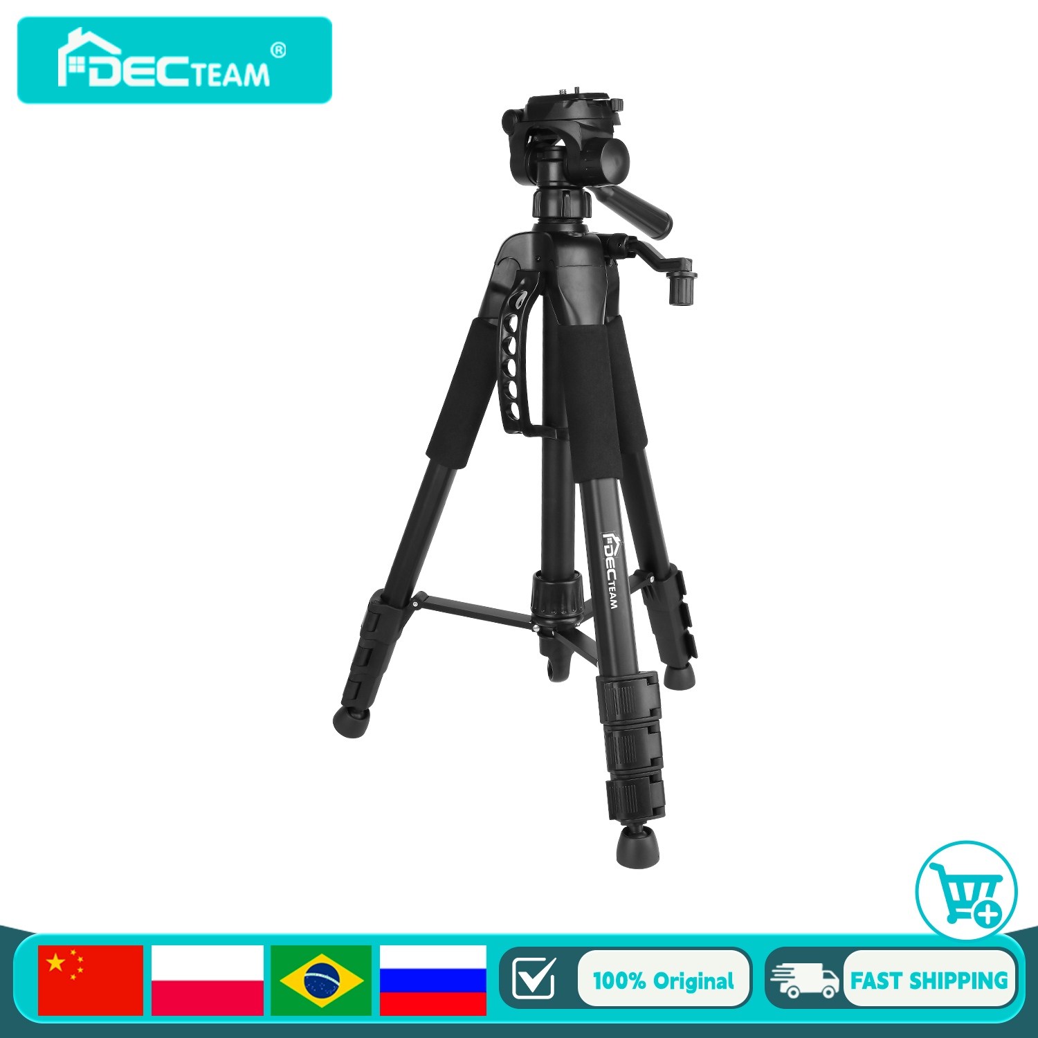 Decteam 4-Section Tripod For L - Spirit Level ulasan dan harga